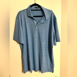 Never worn blue stripe Southern Point Co polo
